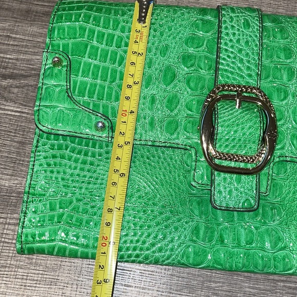 JESSICA SIMPSON Croc Pouch bag with silver chain - Picture 10 of 10